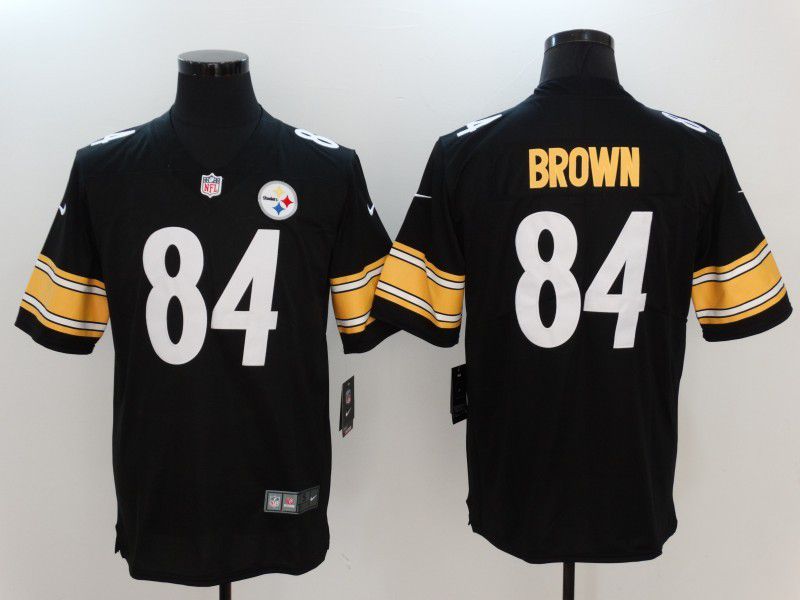 Men Pittsburgh Steelers 84 Brown Black Nike Vapor Untouchable Limited NFL Jersey